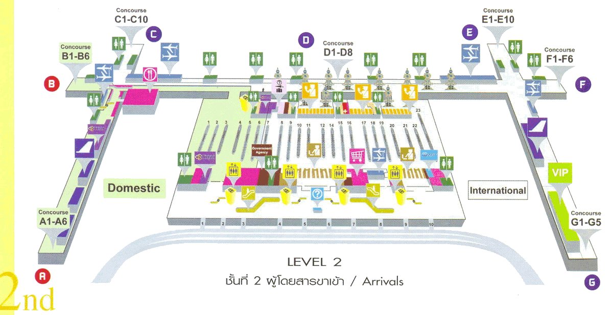 Suvarnabhumi Airport 2nd Floor