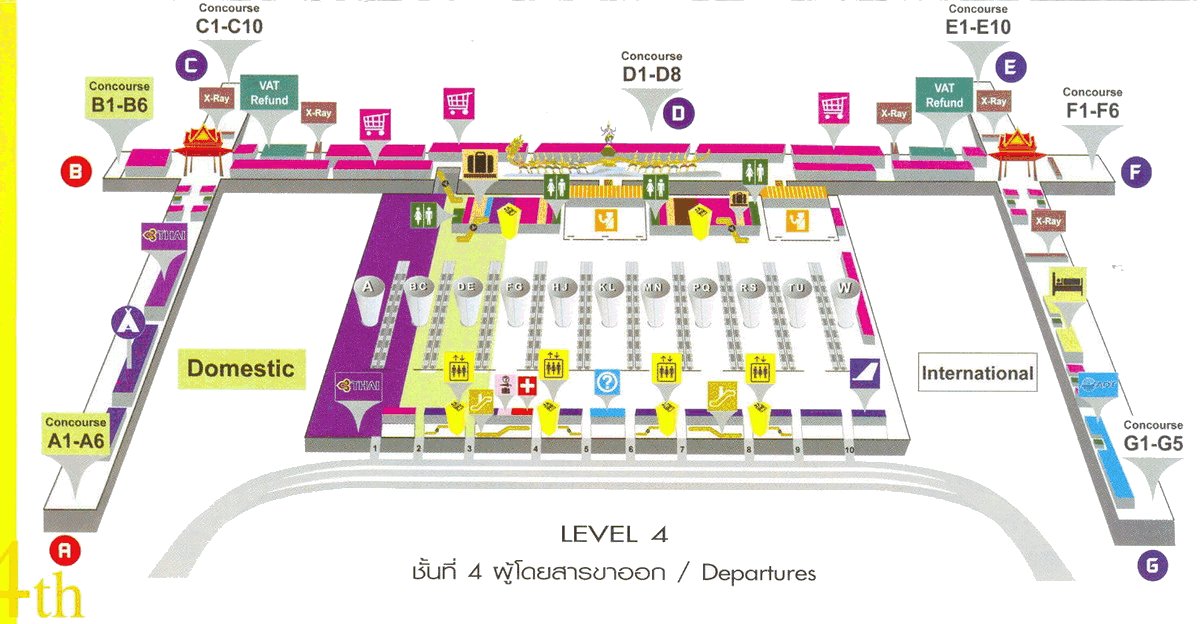 Suvarnabhumi Airport 4th Floor